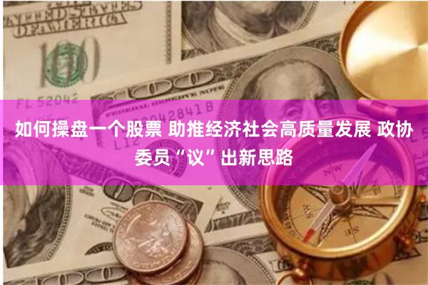 如何操盘一个股票 助推经济社会高质量发展 政协委员“议”出新思路